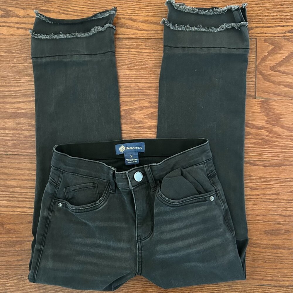 Democracy Absolution Black Jeans Studded Frayed H… - image 7